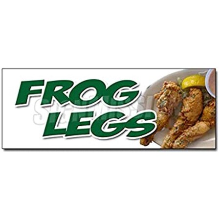 Amistad 12 in. Frog Legs Decal Sticker - Sauteed Grilled French Battered Deep Fried Food AM3951864